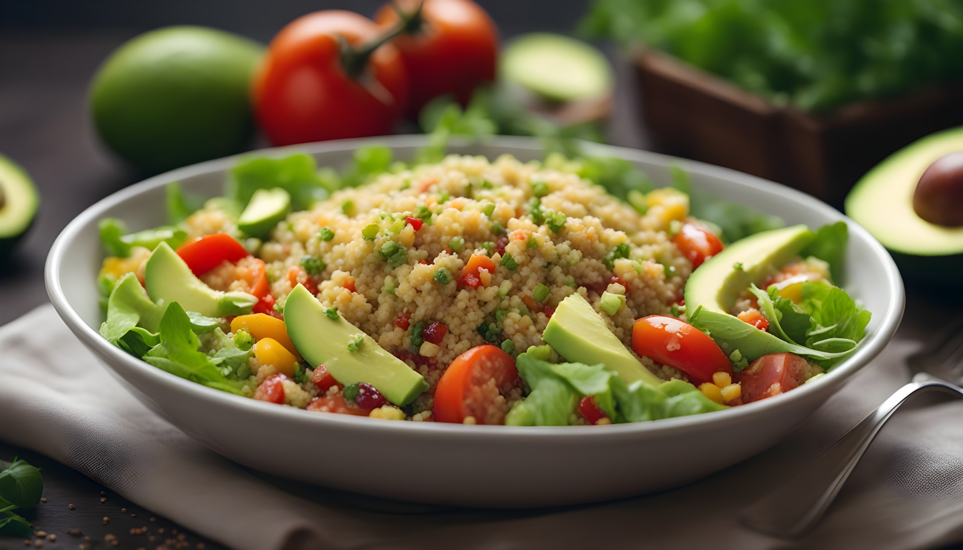 Salatka z quinoa dieta warzywna