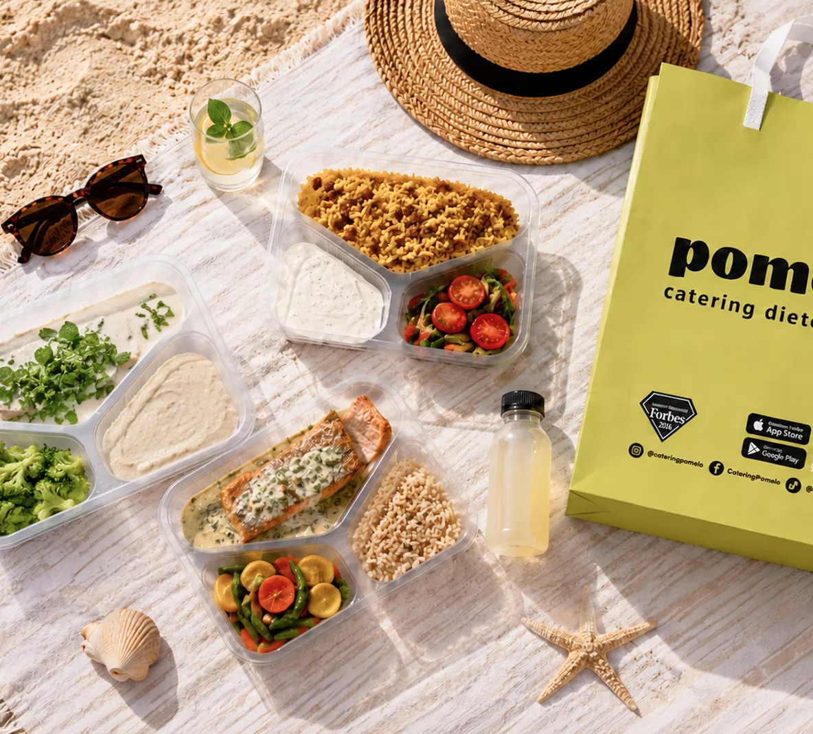 Pomelo — catering dietetyczny na plaży